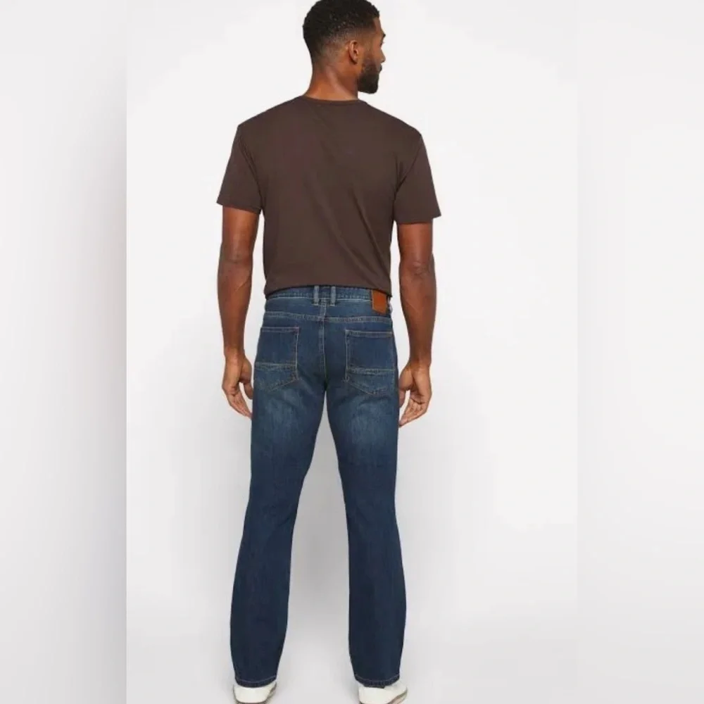 Tommy Bahama Men’s Authentic Premium Denim Deep Blue Straight Jeans